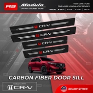 𝐃𝐎𝐎𝐑 𝐒𝐈𝐃𝐄 𝐒𝐓𝐄𝐏 Honda CRV 2025 2024 G6 Carbon Fiber Sticker Sill Accessories Aksesori Kereta Bodykit 