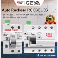 Auto Recloser RCCB Auto Reclosing ELCB Residual Current Circuit Breaker MCB (Swiftlet Farm, Mining F