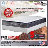 FREE DELIVERY AUSSIE SLEEP MARIGOLD 11 INCH NATURAL LATEX + FIBRE MATTRESS (SIZE: QUEEN & KING) ** E