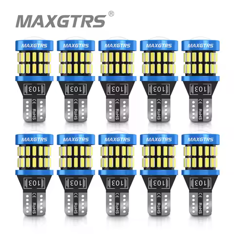 10x W5W T10 LED CANBUS No Error 5W5 12V 8W 950Lm Super Bright Car Interior Side Light 194 3030 SMD A