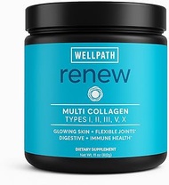 Renew Multi Collagen Protein Powder - 5 Types of Collagen - Hydrolyzed Grass-Fed Bovine, Marine, Chi