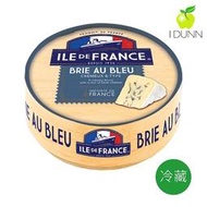 法國ILE DE FRANCE法蘭希天然藍紋布里Petit Brie Bleu乳酪125G原裝，法國乳源草飼牛IDUNN