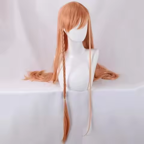 Game FFXIV Ryne Cosplay Wig Long Orange Pink Heat Resistant Synthetic Hair FF14 Halloween Wigs