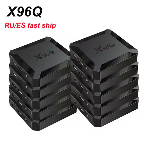 Wholesale 10PCS X96Q Smart TV BOX Android 10.0 Allwinner H313 Quad Core 1G8G/2G16G 4K Set Top Box Sm