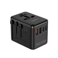 MeeGoo หัวแปลงปลั๊กไฟรอบโลก 35W GAN Universal Travel Adapter ใช้ได้ทั่วโลก มีช่อง2 USB3 TYPE-C AC250