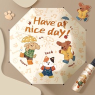 Cute Foldable Children Umbrellas 6-12 Years Old Primary School Students Go to School Children Strong