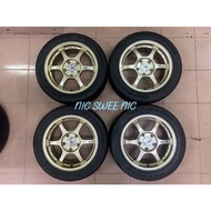 ssr type-c sport rim gold 15inch 7jj of+42 5hole pcd114.3