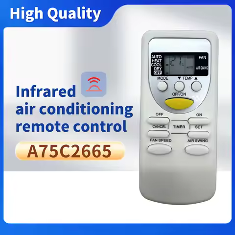 AC Remote control For Panasonic Air Conditioner A75C2665 A75C2663 A75C2664 CS-PA7KKD CU-PA7KKD CS-PA