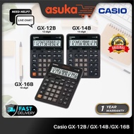 Casio GX-12B 12 Digits / GX-14B 14 Digit / GX-16B 16Digits Extra Large Display Calculator 2 Way powe