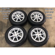 USED RIM ORI AXIA 14 INCH WITH TYRE 175/65/14 FOR PERODUA BEZZA AXIA MYVI