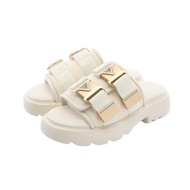 【二手】Bottega BOTTEGA VENETA FLASH 女士尼龍皮革涼鞋，全新未使用