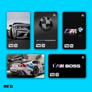 GLOSSY TnG Card STICKER NFC STICKER Waterproof Thick Hard Material Touch n Go Card STICKER Member Card STICKER B.M.W