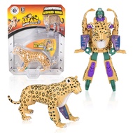Leopard Jungle Animal Toy Small – Transforming Action Figure – Changes from a Detailed Animal Toy to