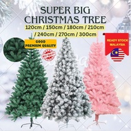 4ft / 5ft / 6ft / 7ft / 8ft / 9ft / 10ft Xmas Tree Christmas Green Pink Snow Decoration Pokok Krisma