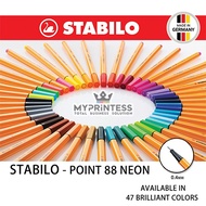 MYPRINTESS STABILO POINT 88 FINELINER PEN - BRILLIANT COLORS
