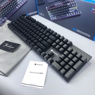 K50 wired LED mechanical keyboard 104 keys white, black 104 waterproof keys