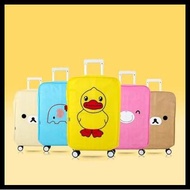 CARTOON CHARACTER MOTIF CANVAS FABRIC SUITcase COVER / PROTECTOR (20 INCH)