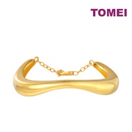 TOMEI Anastasia Sophisticated Curved Bangle, Yellow Gold 916