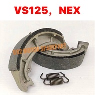 SUZUKI VS125 BRAKE SHOE (ST) // VS 125 NEX110 NEX 110 ADDRESS LINING BRAKE SHOE + SPRING BREK BREAK 