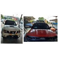 Navara D40 roof spoiler with led