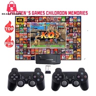 RSS_ Portable 4K TV Video Game Console With 2.4G Wireless Controller Family Video Game Console With 