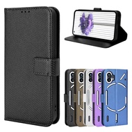 【Worth-Buy】 Diamond For Nothing Phone 1 One Case Flip Book Stand Wallet Protective Cover