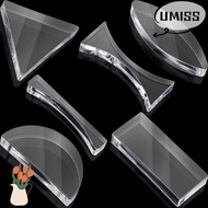 UMISTYDREAM9IQ0 6Pcs Physics Demonstration Tools, Transparent Triangular Semicircular Rectangular Pr