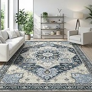 8x10 Washable Non-Slip Area Rugs for Living Room Bedroom (8 x 10 Rugs-03)