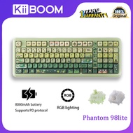 KiiBOOM Phantom 98lite Mechanical Keyboard with RGB Wireless Bluetooth Tri-mode Gasket Structure and