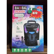 BAMBA SPEAKER WITH REMOTE & RECHARGEABLE - BA-53536/008