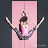 （READY STOCK）tpe yoga mat plus wide elonger non-slip beginner fitness mat female yoga mat fitness exercise mat home