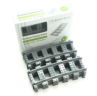 Curved Tracks R104 Compatible with Lego City Train Sets 60197 60198 10277 60205 60238