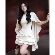 SC3 EXTREMELY BEAUTIFUL DRESS WITH SILK COAT FOR GOING OUT, GOING TO WEDDING, GOING TO EVENTS, GOING