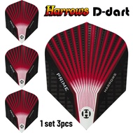 Harrows Dart Flights - Standard Prime Fan Red 100 Micron Dart Flights (SAYAP ARROW)