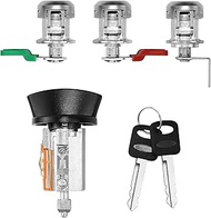 C-42-195 Ignition Switch Lock Cylinder&Door&Tailgate Lock Pawl Lever Cam Set w/2 Keys for Ford Explo