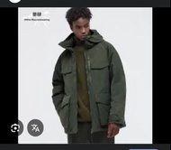 UNIQLO白山聯合HYBRID羽絨連帽外套