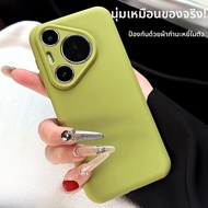 DAIMANG | เคสโทรศัพท์ซิลิโคนแท้แบบเหลวสำหรับ Huawei Pura70pro+ รุ่นใหม่ P70pro สีสันสดใส P70ultra สไ