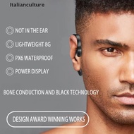 Italianculture Wireless Bone Conduction Bluetooth Earphone Headset Sports Headphone With Mic