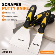 1" - 5" WALL SCRAPPER Paint Scraper Putty Knife with Non-Slip Handle Steel Burger Flipper Flying Fis