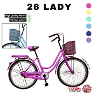 City Bike 26 Inch LADY for Teenager/Adult Double Wall Rim & Soft Sponge  Carrier