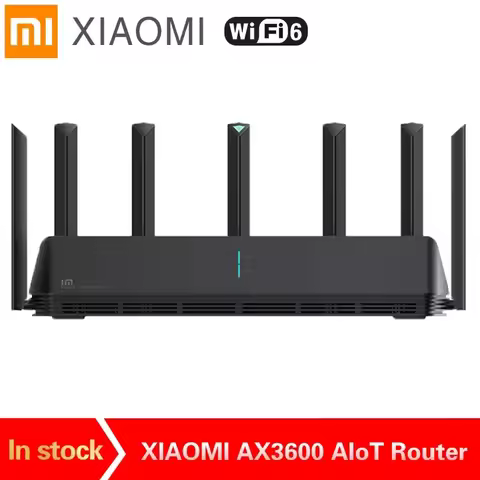 Used China Version Xiaomi AX3600 AIoT Router Wifi 6 Dual-Band 2976Mbs Gigabit Rate WPA3 Security Enc