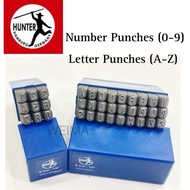 HUNTER NUMBER PUNCHES (0-9) / LETTER/ALPHABET PUNCHES (A-Z)