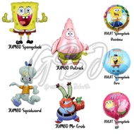 JUMBO Spongebob Patrick Foil Balloon Round/ Happy Birthday Spongebob Squarepants