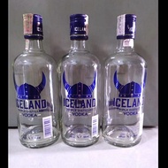 USED MIRAS ICELAND VODKA 500 BOTTLE UNIQUE BOTTLEML 1PCS