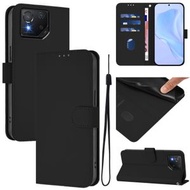 全城熱賣 - 適用於Asus ROG Phone 8 / 8 Pro YB-PT01膚感純色掛繩手機皮套（黑色）