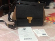 Tory Burch Juliette mini 絨面拼色斜孭袋