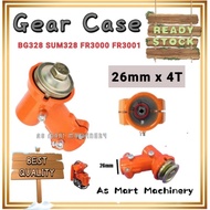 Gear Case Brush Cutter (26mm x 4T) BG328 SUM328 FR3000 FR3001 Tanaka Mesin Rumput Kepala 4 segi