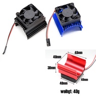 Motor Aluminum Heat Sink with 40*40mm Fan Cooling for 4274/1515 Motor 1:8 RC Car