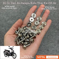 Full Bộ Ốc Áo Salaya V2 Cho Exciter 135 4s (2006-2010) Ex2010 Chuẩn Inox304 Siêu Bóng Không Gỉ Sét (