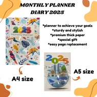 A4/A5 Size 2025 Corporate Planner Diary Desk Table Planner with Islamic date Monthly Planner Corpora
